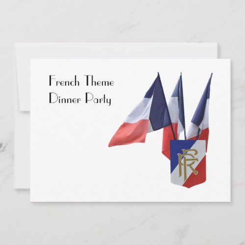 French Theme Dinner Party with Snail Invitation