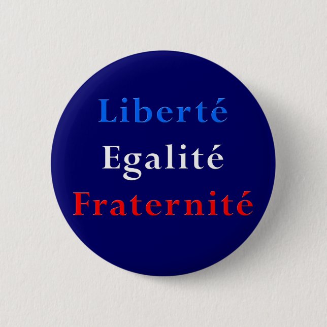 French Theme Party Favor - Revolutionary Button (Front)