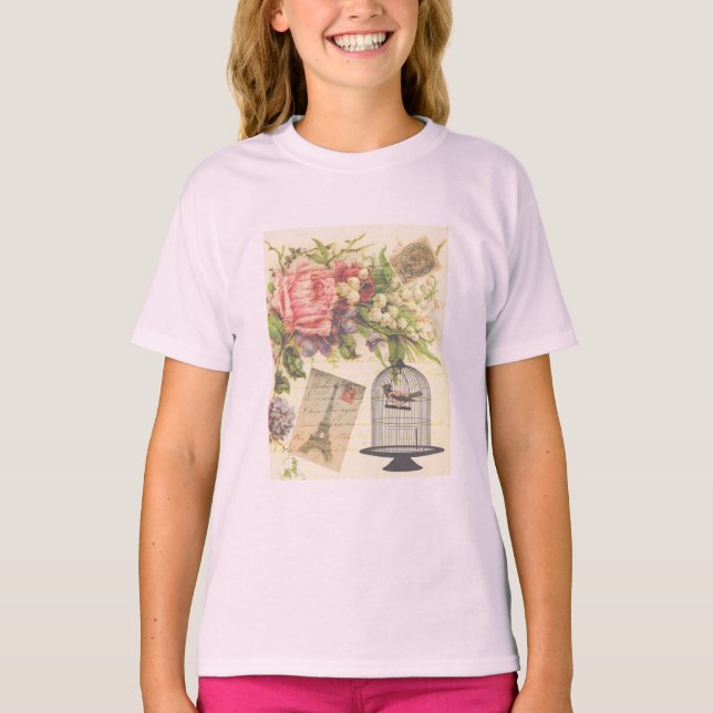 French Theme Vintage Paris T-Shirt (Front)