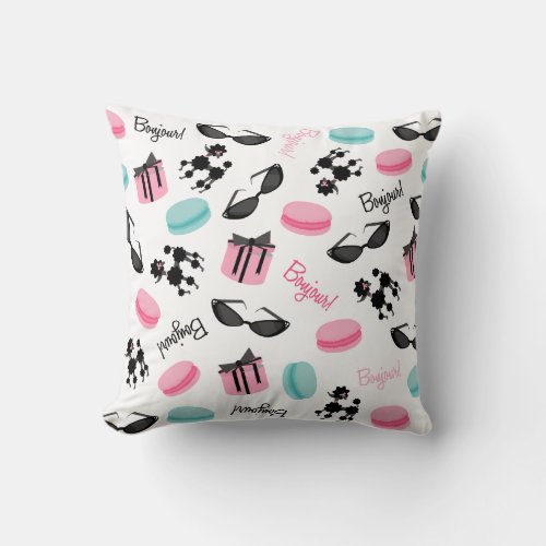 French Themed Pillow