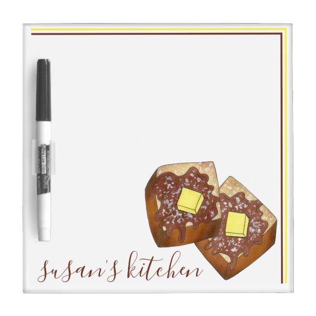 French Toast Brunch Breakfast Nook Diner Kitchen Dry Erase Board (Front)