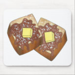 French Toast Butter and Syrup Diner Breakfast Food Mouse Pad<br><div class="desc">Design features an original marker illustration of delicious diner-style challah french toast (a.k.a. eggy bread) topped with syrup, powdered confectioner's sugar, and a pat of butter. A breakfast food favorite! This french toast foodie design is also available on other products. Don't see what you're looking for? Need help with customization?...</div>