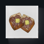 French Toast Butter and Syrup Diner Breakfast Food Paperweight<br><div class="desc">Design features an original marker illustration of delicious diner-style challah french toast (a.k.a. eggy bread) topped with syrup, powdered confectioner's sugar, and a pat of butter. A breakfast food favorite! This french toast foodie design is also available on other products. Don't see what you're looking for? Need help with customization?...</div>