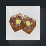 French Toast Butter and Syrup Diner Breakfast Food Paperweight<br><div class="desc">Design features an original marker illustration of delicious diner-style challah french toast (a.k.a. eggy bread) topped with syrup, powdered confectioner's sugar, and a pat of butter. A breakfast food favorite! This french toast foodie design is also available on other products. Don't see what you're looking for? Need help with customization?...</div>