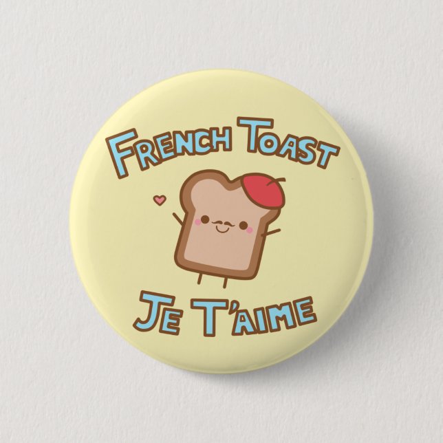 French Toast Button (Front)