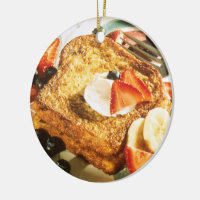 French Toast Ceramic Ornament