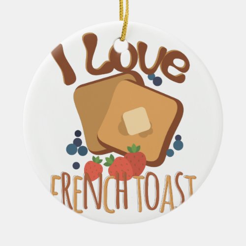 French Toast Ceramic Ornament