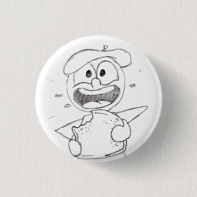 French Toast Pinback Button (Front)