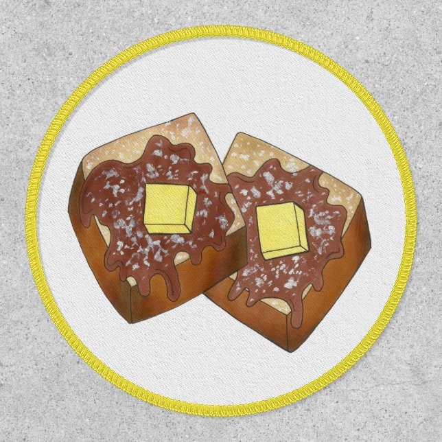 French Toast Slices Syrup and Butter Breakfast Patch (Front)