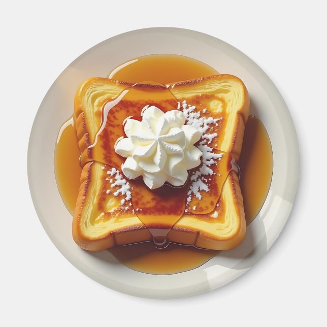 French Toast, Syrup and Whipped Cream Magnet (Front)