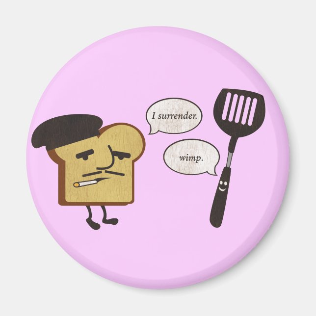 French Toast vs. Spatula Magnet (Front)