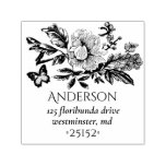 French Toile Bouquet Sketch Self-inking Stamp