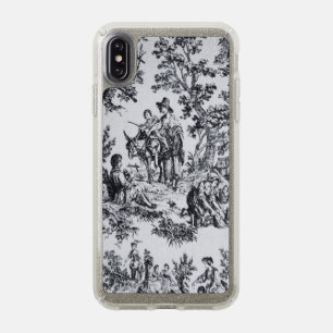 French toile de jouy black and white elegant speck iPhone XS max case