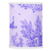 French toile de jouy blue and white elegant lamp shade (Left)