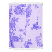 French toile de jouy blue and white elegant lamp shade (Back)
