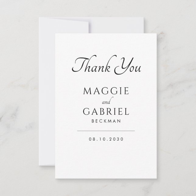 French Toile Dusty Rose Floral Wedding Thank You (Front)