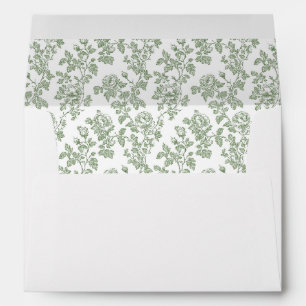 French Toile Envelope 
