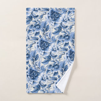 French toile & toile de Jouy. Blue. Hand Towel