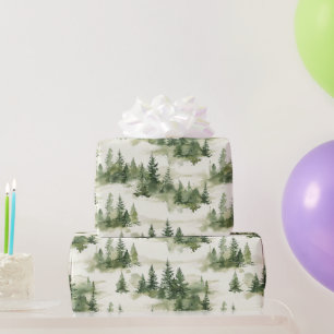 French Toile Trees Pattern Wrapping Paper