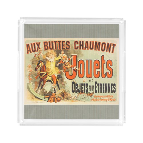 French Toy Joets Friends Poster Acrylic Tray