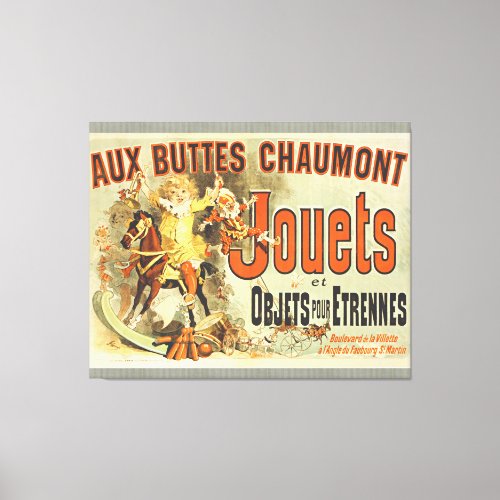French Toy Joets Friends Poster Canvas Print