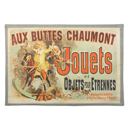 French Toy Joets Friends Poster Cloth Placemat