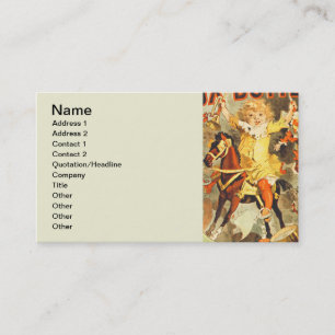 French Toy Joets Friends Vintage Poster Business Card