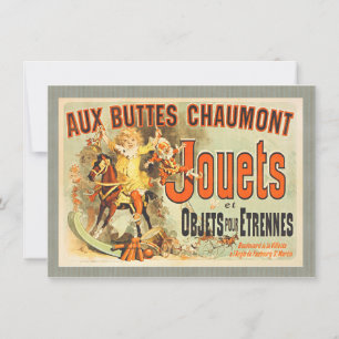 French Toy Joets Friends Vintage Poster Invitation