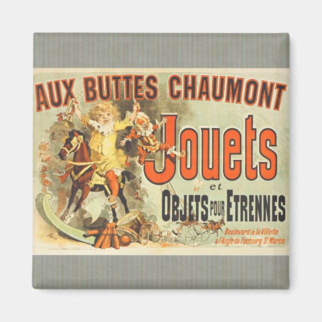 French Toy Joets Friends Vintage Poster   Magnet (Front)