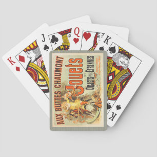 French Toy Joets Friends Vintage Poster   Poker Cards