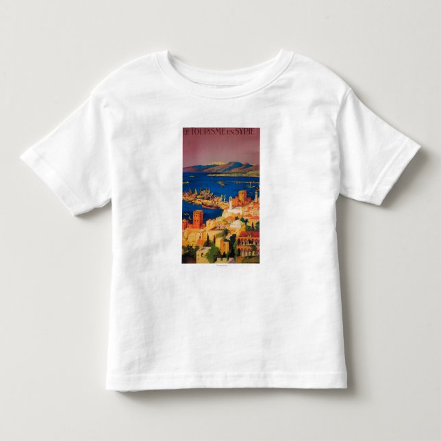 French Travel Poster, Touring in Syria Toddler T-shirt (Front)