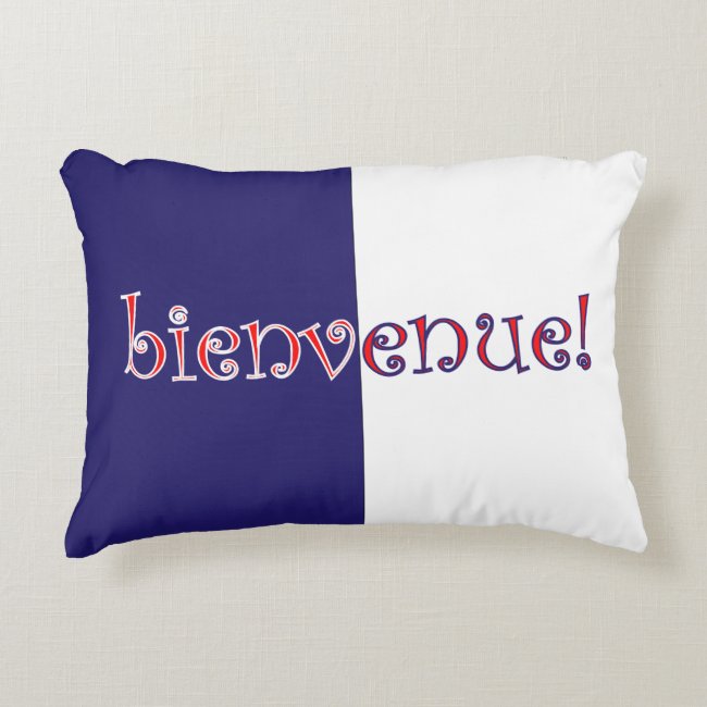French Tricolor Bienvenue Welcome