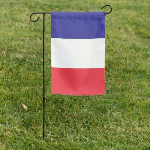 French Tricolor Blue White  Red Country Garden Flag