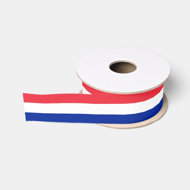 French Tricolor Flag & France holiday /sports Grosgrain Ribbon (Spool)