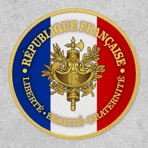 French Tricolour  Emblem Patch