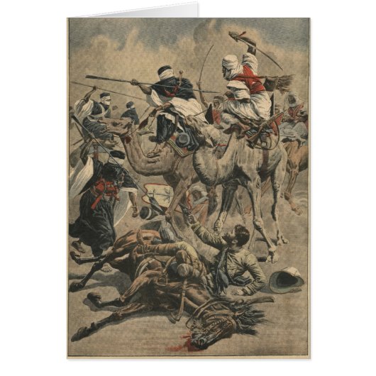 French troops in Sahara Cards (Front)