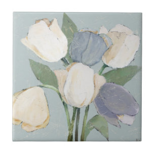 French Tulips Ceramic Tile