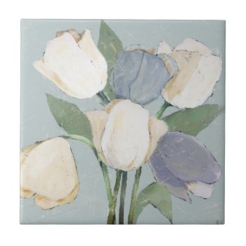 French Tulips Ceramic Tile by worldartgroup at Zazzle