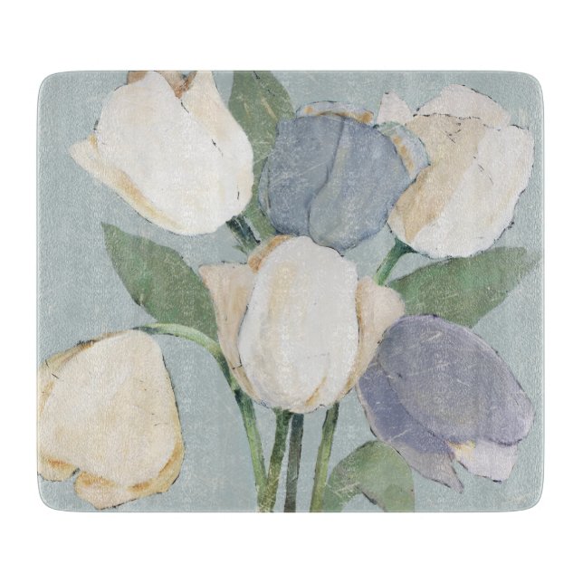 French Tulips Cutting Board (Front)