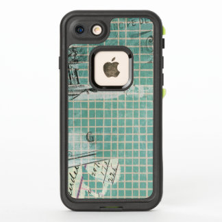 French Turquoise Checks Pattern