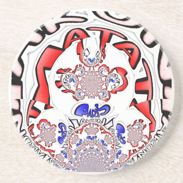 French Twist Hakuna Matata: Unique Cultural Blend  Drink Coaster (Front)