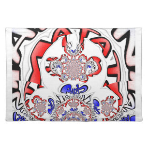 French Twist Hakuna Matata: Unique Cultural Blend Placemat