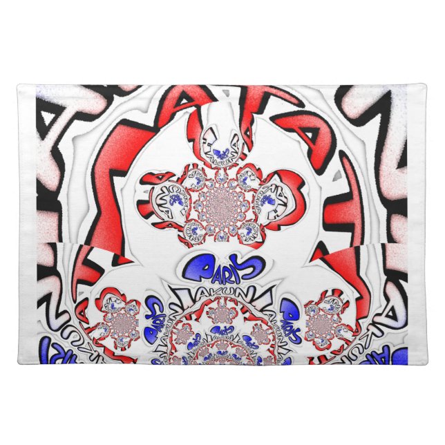 French Twist Hakuna Matata: Unique Cultural Blend  Placemat (Front)