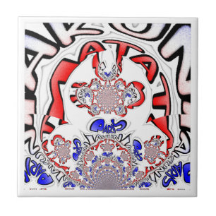 French Twist Hakuna Matata: Unique Cultural Blend  Tile