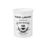 French Typography Pitcher at Zazzle