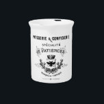 French typography pitcher<br><div class="desc">Patisserie & Confiserie french typography pitcher</div>