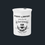 French typography pitcher<br><div class="desc">Patisserie & Confiserie french typography pitcher</div>