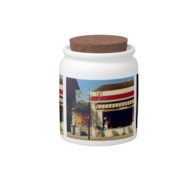 French Village Bakery Candy Jar (Front)