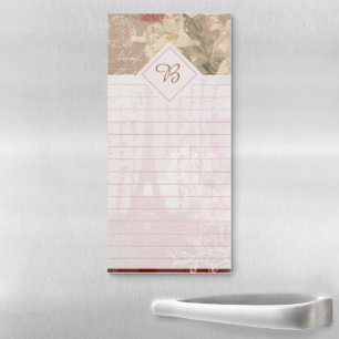 French vintage magnetic notepad