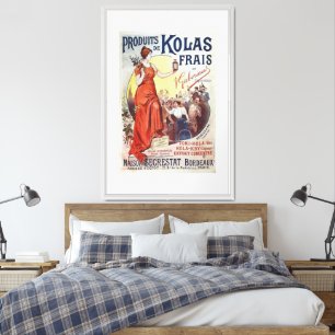 French vintage poster "Produits de Kolas frais"